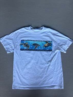Vtg 90s Holden Beach T-Shirt Sz Large Travel Desination Extinction Lasts Forever